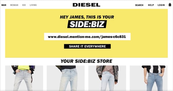 Diesel Side:Biz Virtual Store from Diesel's Clio Winning Be a Follower Campaign